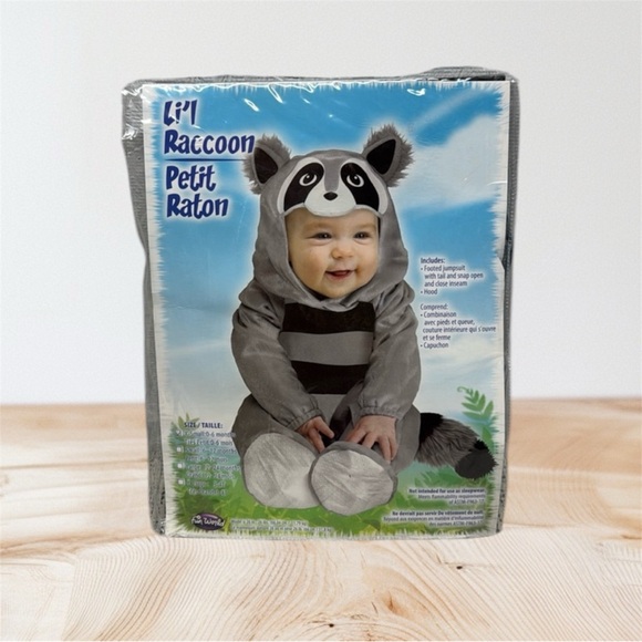 Lil' Raccoon Baby Costume 0-6 months - Picture 1 of 6